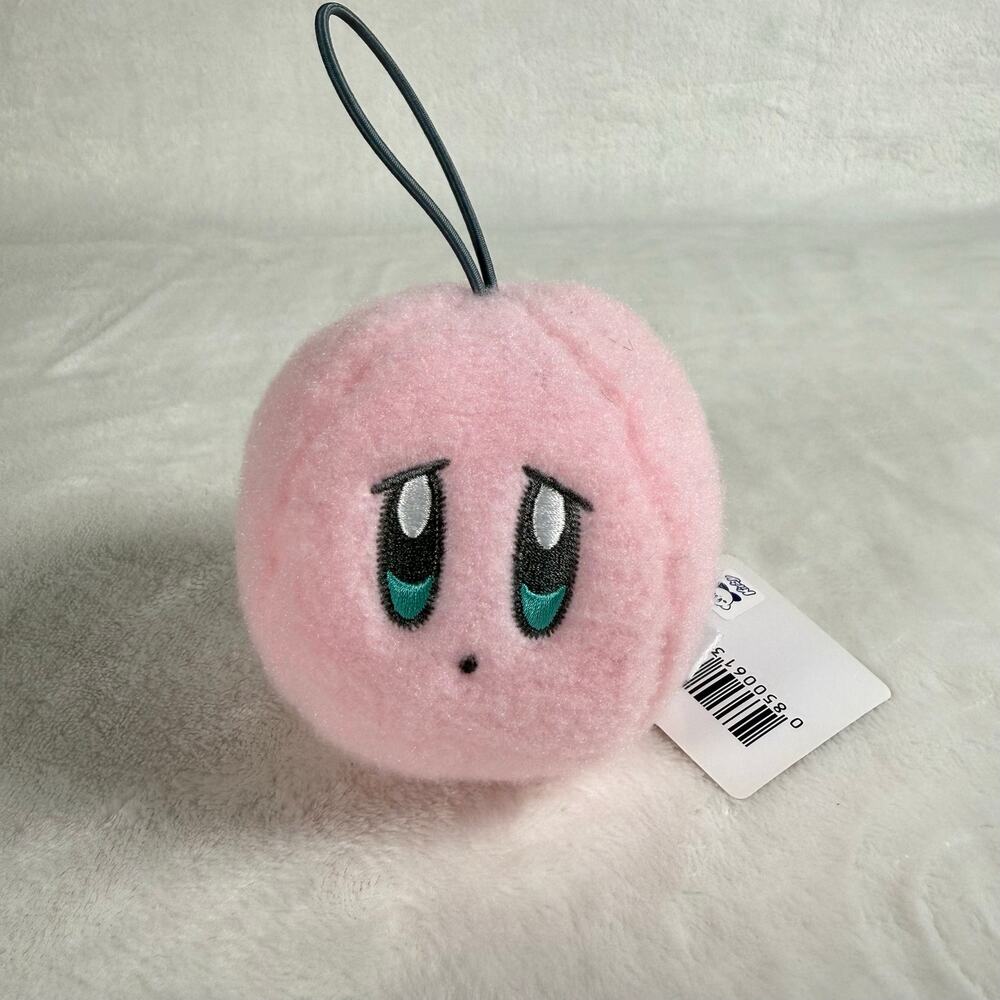 Kirby's Dream Land Sad Face Mascot 3" Plush Strap Keychain